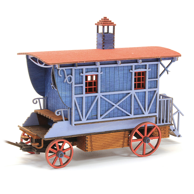Räucherkutsche Zigeunerwagen farbig Holzbausatz Volk Fahrzeug selber machen DAMASU basteln mit Pferdefuhrwerk Historismus Seiffen Zigeunerwagen Holzbastelset Bausatz Bastelset selber bauen Gespann Holzkunst Erzgebirge Volkskunst natur Fehrendes erzgebirgische Kunstgewerbe Bastelsatz