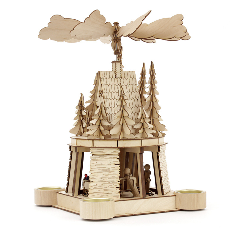 Weihnachtspyramide Der freche Berggeist naturbelassen Holzbastelset Holzkunst Bergmann Bergpyramide erzgebirgische Ganzjahrespyramide Erzgebirge basteln Bastelsatz Berggeist DAMASU Weihnachtspyramide -Pyramide Bastelpyramide Holzbausatz Bastelset Erzgebirgspyramide Kunstgewerbe Bausatz Bergbaupyramide selber machen Selbstbaupyramide selber bauen Volkskunst Seiffen