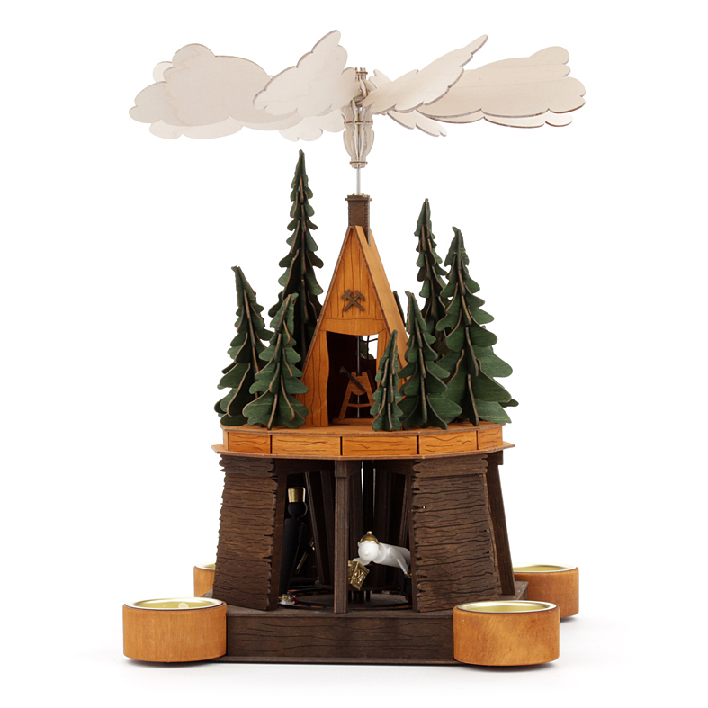 Erzgebirgspyramide Der freche Berggeist farbig Weihnachtspyramide -Pyramide Erzgebirge selber bauen Holzkunst Bergbaupyramide Berggeist Kunstgewerbe Bergpyramide Bastelpyramide Holzbausatz erzgebirgische Ganzjahrespyramide Bastelset Bausatz Bergmann Holzbastelset DAMASU Bastelsatz Seiffen Volkskunst selber machen basteln Selbstbaupyramide Erzgebirgspyramide