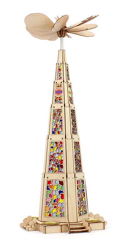 Weihnachtspyramide Stilpyramide Tiffany-Stil Stilpyramide Tiffany Kunstgewerbe Pyramide Gründerzeitpyramide selber bauen erzgebirgische Historismuspyramide Bausatz Architekturstil basteln Volkskunst Weihnachtspyramide selber machen Selbstbaupyramide Holzbastelset Bastelpyramide DAMASU Erzgebirge 1900 Tiffanypyramide Bastelsatz Holzbausatz Erzgebirgspyramide Ganzjahrespyramide Bastelset Holzkunst Seiffen