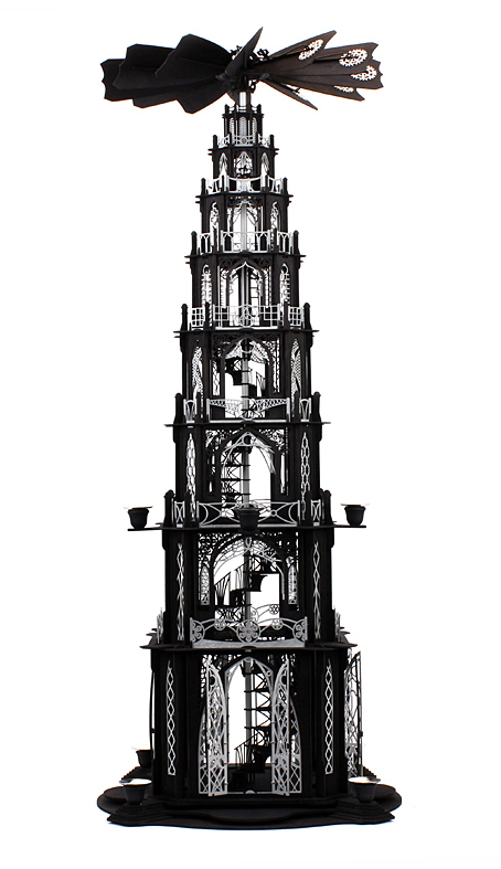 Bastelsatz große gotische Weihnachtspyramide 7 Etagen Wendeltreppe Kunstgewerbe Pyramide gotische DAMASU selber bauen Weihnachtspyramide Dompyramide Wendeltreppe Volkskunst Holzkunst Seiffen Kirchenpyramide Bastelset Holzbausatz erzgebirgische Bastelsatz Bausatz Gothicpyramide Holzbastelset Gotikpyramide basteln selber machen Erzgebirge
