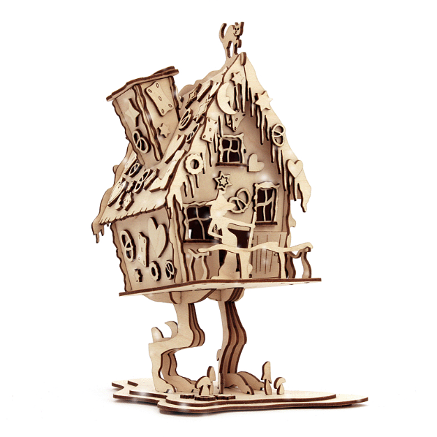 natur, Hexenhaus, Pfefferkuchenhaus, Hänsel und Gretel, Babajaga, Räucherhaus, Rauchhaus, Bastelsatz, DAMASU, Erzgebirge, Holzkunst, Bastelset, selber bauen, Weihnachten, basteln, Seiffen