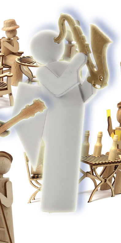 DAMASU Holzkunst Bastelset Kunstgewerbe Holzbausatz Bausatz Seiffen Erzgebirge Volkskunst erzgebirgische selber machen Engel Gründerzeitfiguren Bastelsatz Holzbastelset basteln
