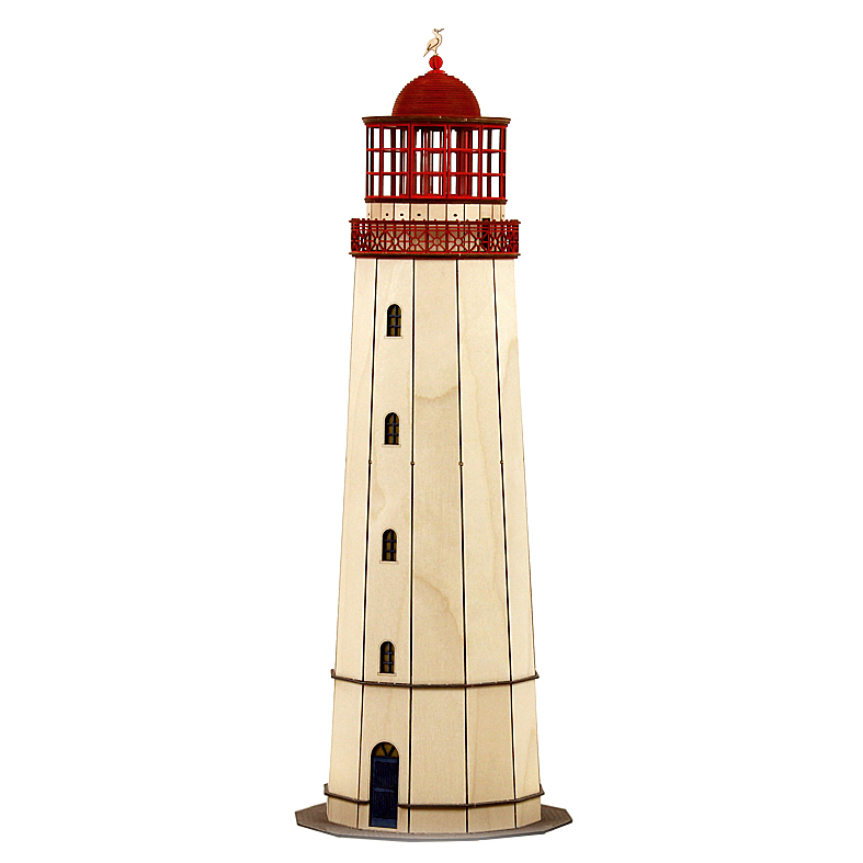 Leuchtturm, Dornbusch, Hiddensee, Meer, Bastelsatz, DAMASU, Erzgebirge, Holzkunst, selber bauen, Weihnachten, basteln, Seiffen, Bastelset, Holzbausatz, Bausatz, Volkskunst