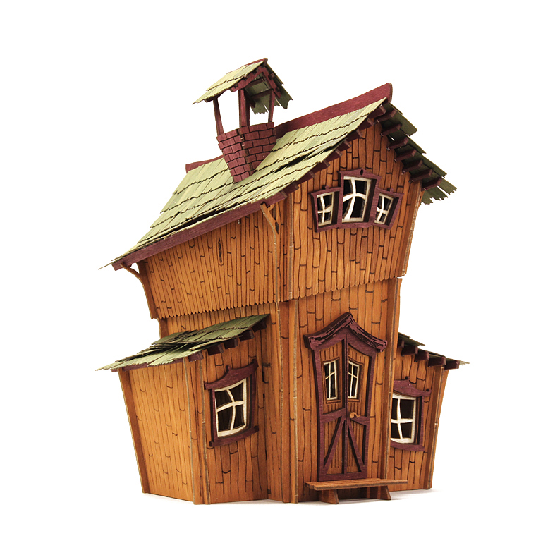 Die große Bretterbude in Farbe. Bretterbude Waldhaus Kneipe Gasthaus Wirtshaus Räucherhaus Räucherhäuschen basteln Bastelsatz Bausatz Bastelset selber machen Erzgebirge Seiffen Holzkunst Volkskunst DAMASU