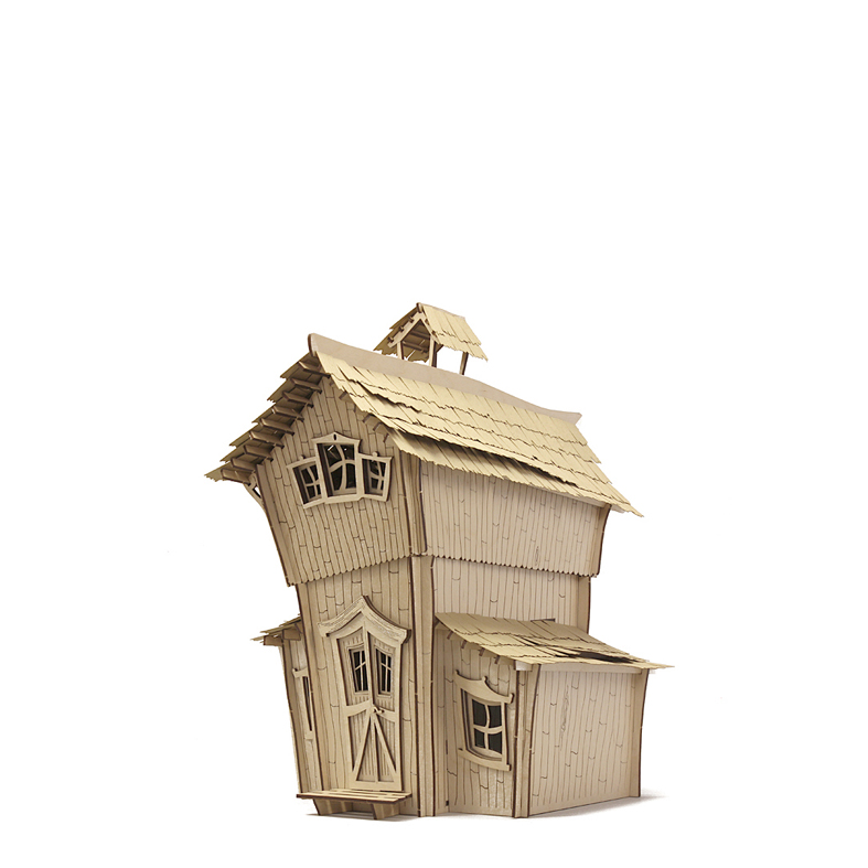 Das kleine naturbelassene Waldhaus. Bretterbude Waldhaus Kneipe Gasthaus Wirtshaus Räucherhaus Räucherhäuschen basteln Bastelsatz Bausatz Bastelset selber machen Erzgebirge Seiffen Holzkunst Volkskunst DAMASU