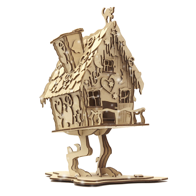 natur, Hexenhaus, Pfefferkuchenhaus, Hänsel und Gretel, Babajaga, Räucherhaus, Rauchhaus, Bastelsatz, DAMASU, Erzgebirge, Holzkunst, Bastelset, selber bauen, Weihnachten, basteln, Seiffen