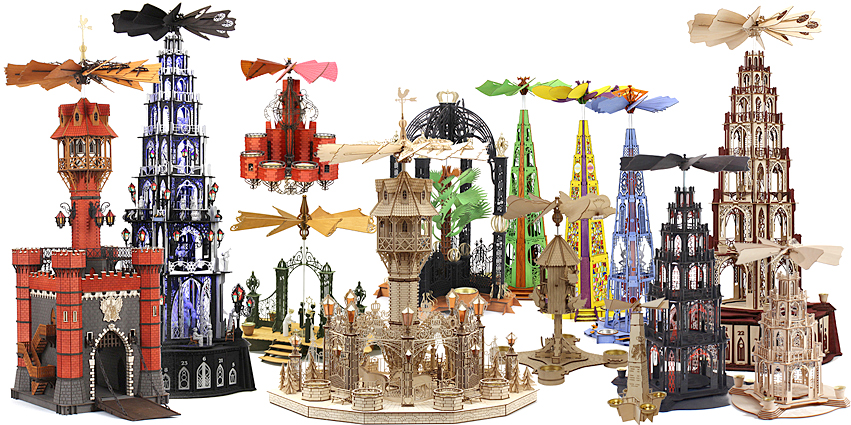 Stilpyramide Weihnachten Erzgebirgspyramide Stadttorpyramide Volkskunst selber machen Bastelset Weihnachtspyramide Bastelsatz Taubenschlag basteln Seiffen Pyramide Windmühle Dompyramide DAMASU selber bauen Kunstgewerbe erzgebirgische Erzgebirge Holzkunst Gotikpyramide Holzbausatz Bausatz Holzbastelset Mondpyramide 